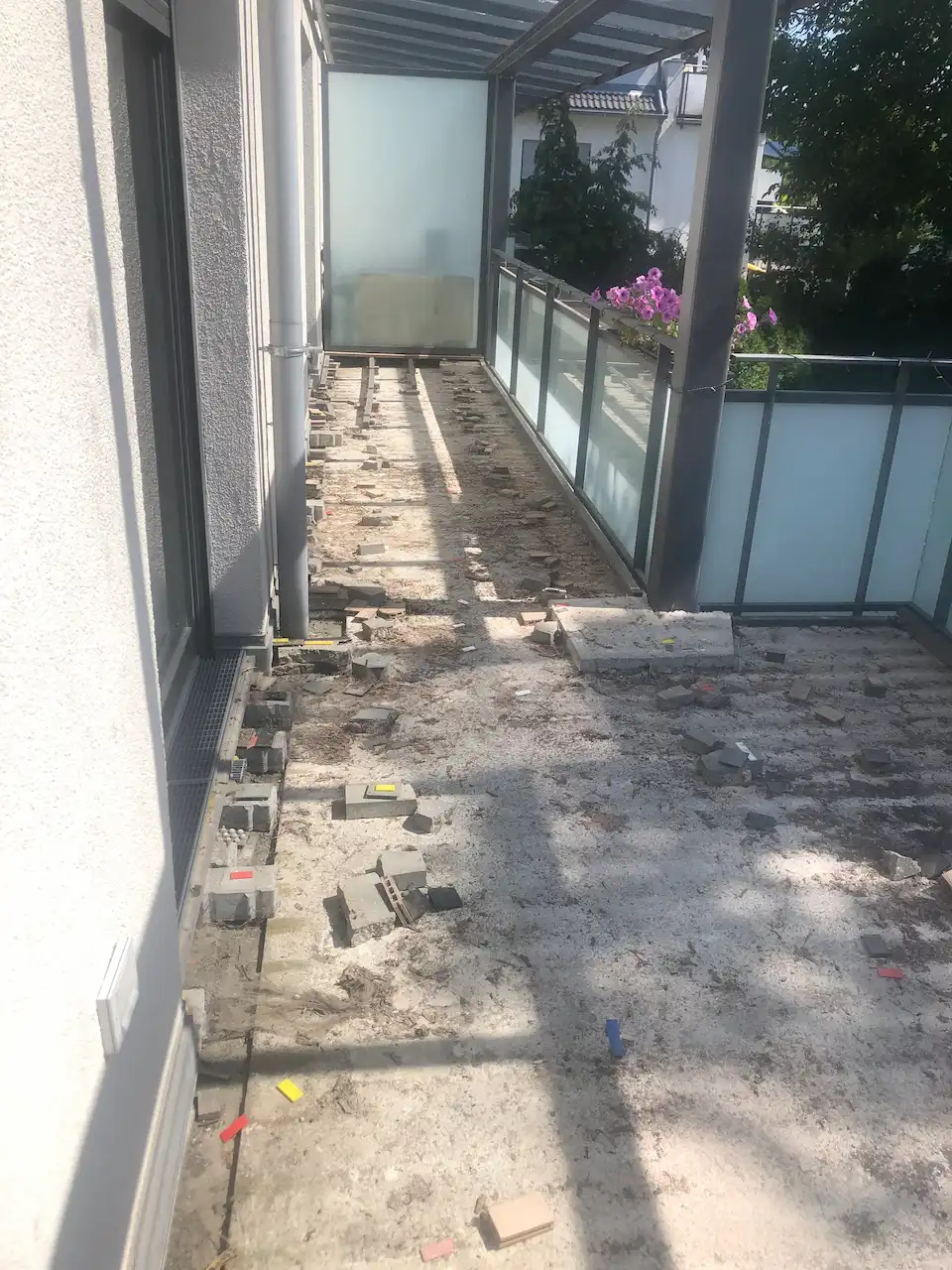 Balkonsanierung im Allgäu Balkonsanierung mitten in der Sanierungsphase